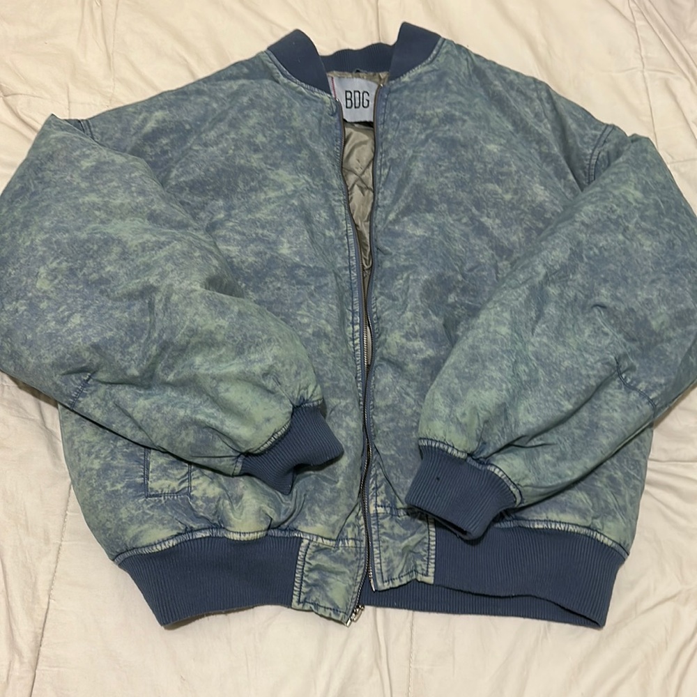 Men’s BDG satin bomber jacket